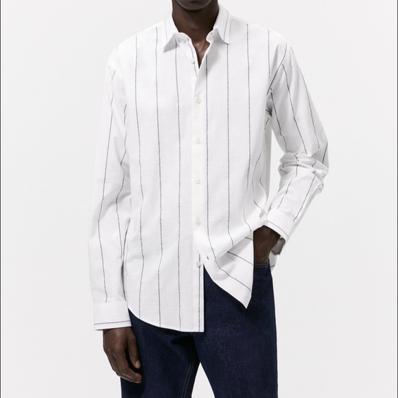 Zara Other - NWT Zara white striped button down